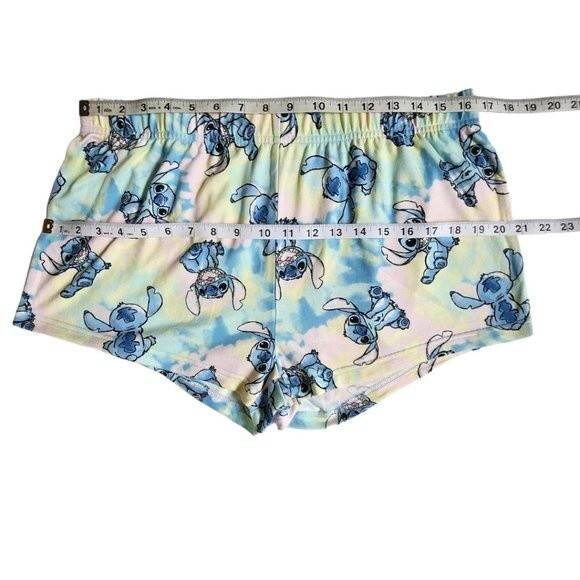Disney Stitch print multicolor pajama sleep shorts sz M - Picture 7 of 9
